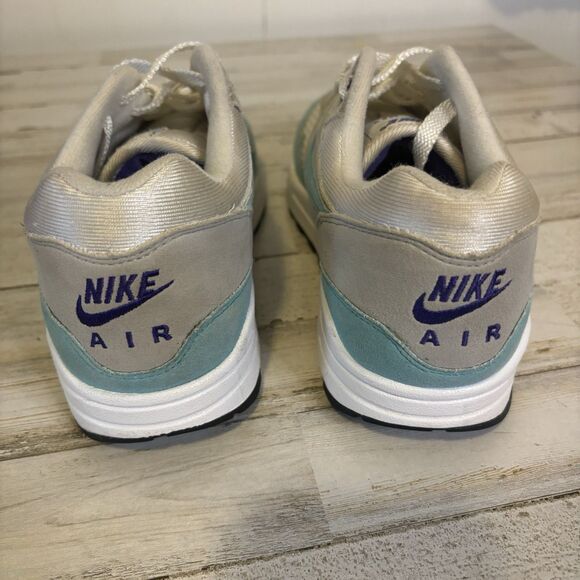 Nike Men’s 8 Air Max 1 OG Anniversary Aqua Sneakers Blue/Purple Sneaker LTD - Picture 5 of 14